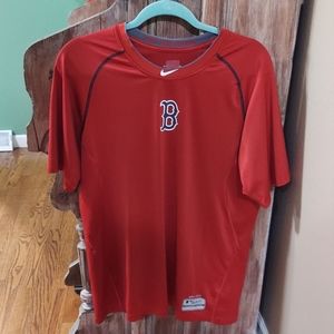 Mens Nike Red Boston Red Sox Baseball Shirt sz Large